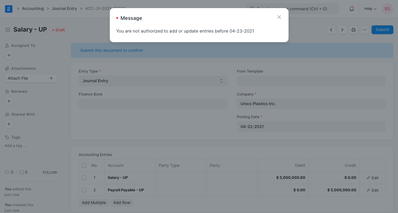 error message in transaction (1)